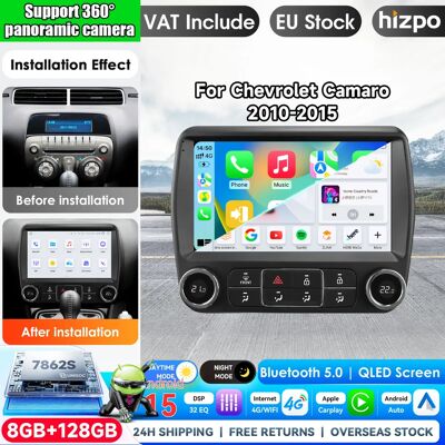 Autoradio multimédia Hizpo Carplay, lecteur vidéo, écran de voiture pour Chevrolet Camaro 2010-2015, 8 cœurs, Android 16, FM, 4G, GPS, BT, écran tactile, Airplay, autoradio, stéréo, navigation GPS, - Publicité Autoradio multimédia Hizpo Carplay, lecteur vidéo, écran de voiture pour Chevrolet Camaro 2010-2015, 8 cœurs, Android 16, FM, 4G, GPS, BT, écran tactile, Airplay, autoradio, stéréo, navigation GPS, - Publicité