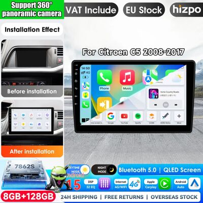 Autoradio Hizpo 10,1'' pour Citroën C5 2008 - 2017, Carplay sans fil, lecteur multimédia vidéo Android, autoradio 2 DIN, GPS stéréo, systèmes intelligents, écran tactile IPS, navigation BT, GPS, 4G, - Publicité Autoradio Hizpo 10,1'' pour Citroën C5 2008 - 2017, Carplay sans fil, lecteur multimédia vidéo Android, autoradio 2 DIN, GPS stéréo, systèmes intelligents, écran tactile IPS, navigation BT, GPS, 4G, - Publicité