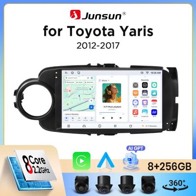 Autoradio Junsun sans fil CarPlay Android Auto pour Toyota Yaris (XP130) 2011-2017 avec ventilateur de refroidissement intégré, navigation GPS Android, lecteur multimédia, WiFi, DSP, RDS, BT, SWC, - Publicité Autoradio Junsun sans fil CarPlay Android Auto pour Toyota Yaris (XP130) 2011-2017 avec ventilateur de refroidissement intégré, navigation GPS Android, lecteur multimédia, WiFi, DSP, RDS, BT, SWC, - Publicité