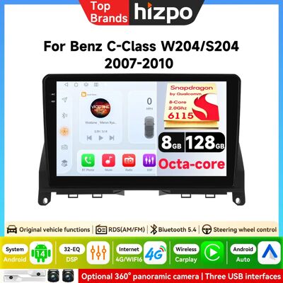 Autoradio Hizpo 9 pouces 2din Android Auto pour Mercedes-Benz Classe C W204 S204 2007 - 2010, système multimédia intelligent sans fil Apple CarPlay, écran tactile IPS, lecteur vidéo stéréo, autoradio - Publicité Autoradio Hizpo 9 pouces 2din Android Auto pour Mercedes-Benz Classe C W204 S204 2007 - 2010, système multimédia intelligent sans fil Apple CarPlay, écran tactile IPS, lecteur vidéo stéréo, autoradio - Publicité