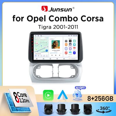 Autoradio Junsun sans fil CarPlay Android Auto pour Opel Corsa C / Combo C / Tigra B 2001-2011 avec ventilateur de refroidissement intégré, navigation GPS Android, lecteur multimédia, WiFi, DSP, RDS, - Publicité Autoradio Junsun sans fil CarPlay Android Auto pour Opel Corsa C / Combo C / Tigra B 2001-2011 avec ventilateur de refroidissement intégré, navigation GPS Android, lecteur multimédia, WiFi, DSP, RDS, - Publicité