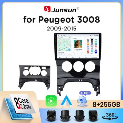 Autoradio Junsun sans fil CarPlay Android Auto pour Peugeot 3008 Mk1 (T8) 2009-2016 avec ventilateur de refroidissement intégré, navigation GPS Android, lecteur multimédia, WiFi, DSP, RDS, BT, SWC, - Publicité Autoradio Junsun sans fil CarPlay Android Auto pour Peugeot 3008 Mk1 (T8) 2009-2016 avec ventilateur de refroidissement intégré, navigation GPS Android, lecteur multimédia, WiFi, DSP, RDS, BT, SWC, - Publicité