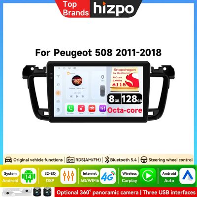 HIZPO Qualcomm 8 cœurs Android Carplay pour Peugeot 508 2011-2018 SW CC 2 Din Autoradio Multimédia Navigation Lecteur Unité Centrale Systèmes Intelligents Écran Tactile IPS Stéréo Lecteur Vidéo 2 Din - Publicité HIZPO Qualcomm 8 cœurs Android Carplay pour Peugeot 508 2011-2018 SW CC 2 Din Autoradio Multimédia Navigation Lecteur Unité Centrale Systèmes Intelligents Écran Tactile IPS Stéréo Lecteur Vidéo 2 Din - Publicité