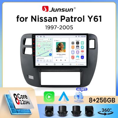 Autoradio Junsun sans fil CarPlay Android Auto pour Nissan Patrol (Y61) 1997-2013 avec ventilateur de refroidissement intégré, navigation GPS Android, lecteur multimédia, WiFi, DSP, RDS, BT, SWC, - Publicité Autoradio Junsun sans fil CarPlay Android Auto pour Nissan Patrol (Y61) 1997-2013 avec ventilateur de refroidissement intégré, navigation GPS Android, lecteur multimédia, WiFi, DSP, RDS, BT, SWC, - Publicité