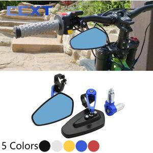 Aucun Rétroviseurs de moto CNC universels en verre bleu, 7/8