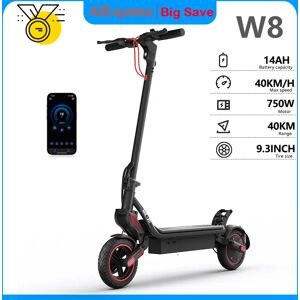 iScooter W8 Scooter électrique 9.3 "pneu 750W 48V 14Ah 40km portée double Suspension App contrôle 40 km/h lumière ambiante latérale Scooters électriques - Publicité iScooter W8 Scooter électrique 9.3 "pneu 750W 48V 14Ah 40km portée double Suspension App contrôle 40 km/h lumière ambiante latérale Scooters électriques - Publicité