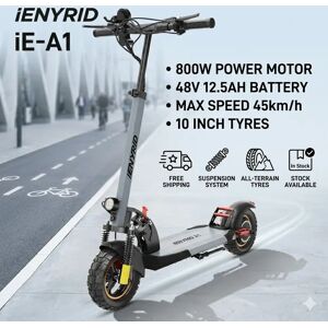 Entrepôt polonais. Trottinettes électriques iENYRID A1 à livraison rapide, trottinette électrique pour adulte, légère, pour les trajets quotidiens, double roue - Publicité Entrepôt polonais. Trottinettes électriques iENYRID A1 à livraison rapide, trottinette électrique pour adulte, légère, pour les trajets quotidiens, double roue - Publicité
