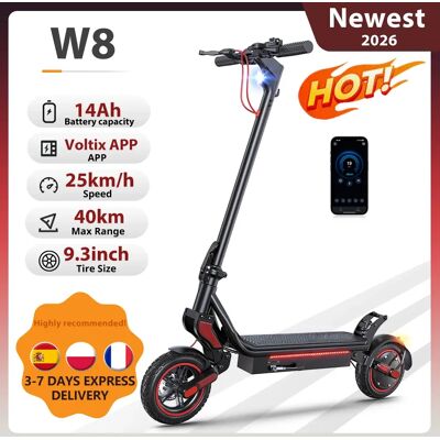 SwiftWind Trottinette électrique W8 9,3 pouces, moteur 48V 14Ah 750W, autonomie maximale 30-40 km, vitesse maximale 40 km/h, double suspension, avec application - Publicité SwiftWind Trottinette électrique W8 9,3 pouces, moteur 48V 14Ah 750W, autonomie maximale 30-40 km, vitesse maximale 40 km/h, double suspension, avec application - Publicité