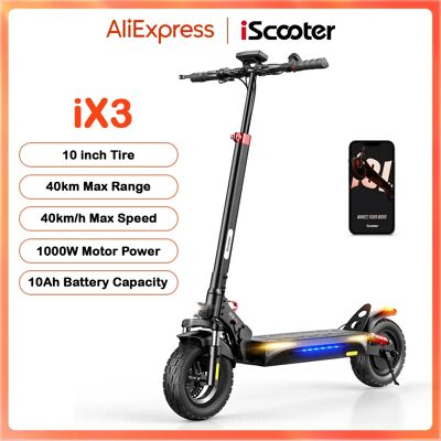 iScooter iX3 - Trottinette électrique - 800W - Autonomie 40KM - Pour adultes - Publicité iScooter iX3 - Trottinette électrique - 800W - Autonomie 40KM - Pour adultes - Publicité