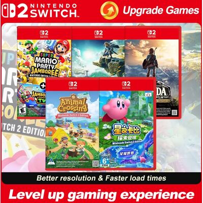 Pack de mises à niveau Nintendo Switch 2 jeux : Mario Party Jamboree, Animal Crossing, Zelda Tears of Kingdom, Kirby Forgotten Land - Publicité Pack de mises à niveau Nintendo Switch 2 jeux : Mario Party Jamboree, Animal Crossing, Zelda Tears of Kingdom, Kirby Forgotten Land - Publicité