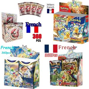 MINISO Pack de cartes Booster série française 360 pièces/boîte, jeu