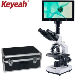keyeah Laboratoire biologique professionnel HD Microscope optique médical trinoculaire binoculaire