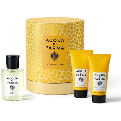 Acqua Di Parma COLONIA C.L.U.B. Coffret - Publicité Acqua Di Parma COLONIA C.L.U.B. Coffret - Publicité