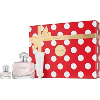 Estée Lauder Coffret Beautiful Magnolia Favorites Trio de parfums - Publicité Estée Lauder Coffret Beautiful Magnolia Favorites Trio de parfums - Publicité