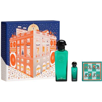 Hermès Eau d'Orange Verte - Coffret 100ml + 7,5ml - Publicité Hermès Eau d'Orange Verte - Coffret 100ml + 7,5ml - Publicité