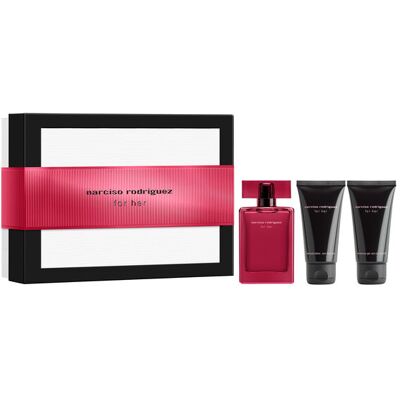 Narciso Rodriguez For her - Eau de Parfum Intense coffret - Publicité Narciso Rodriguez For her - Eau de Parfum Intense coffret - Publicité