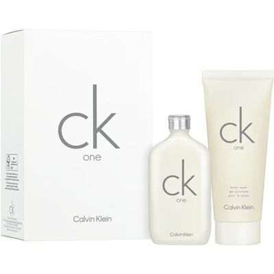Coffret cadeau Calvin Klein CK One - Parfum unisexe, 50ml EDT + 100ml Gel douche - Publicité Coffret cadeau Calvin Klein CK One - Parfum unisexe, 50ml EDT + 100ml Gel douche - Publicité