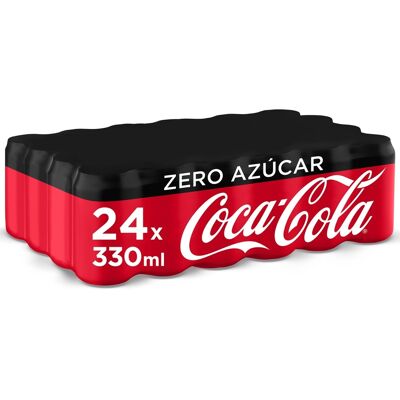 Coca-Cola Zero Sucre - 24 x 0,33 L - Publicité Coca-Cola Zero Sucre - 24 x 0,33 L - Publicité