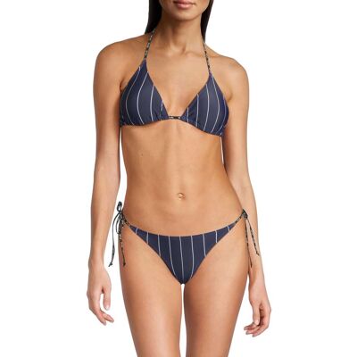 FILA Smila Striped Triangle Bikini Black Iris/bright White Stripe Taille: S Bikinis Outlet Femme Le Noir - Publicité FILA Smila Striped Triangle Bikini Black Iris/bright White Stripe Taille: S Bikinis Outlet Femme Le Noir - Publicité