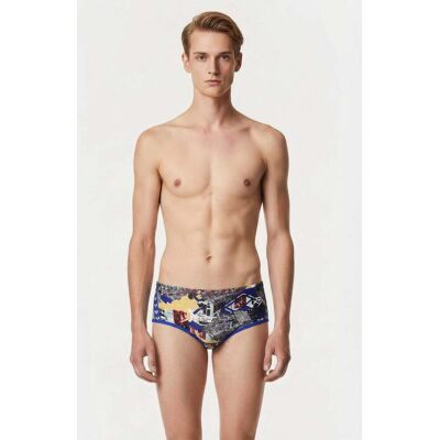 Arena Men's Icons Swim Low Waist Short A Neon Blue Multi Taille: 100 Slips de bain Outlet Homme Bleu - Publicité Arena Men's Icons Swim Low Waist Short A Neon Blue Multi Taille: 100 Slips de bain Outlet Homme Bleu - Publicité