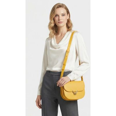 Coccinelle Leather Cross Body Bag In Yellow Taille: OS Sacs en bandoulière Outlet Femme Jaune - Publicité Coccinelle Leather Cross Body Bag In Yellow Taille: OS Sacs en bandoulière Outlet Femme Jaune - Publicité