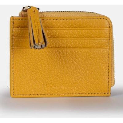 Coccinelle Leather Purse In Mustard Yellow Taille: OS Mini sacs Outlet Femme Jaune - Publicité Coccinelle Leather Purse In Mustard Yellow Taille: OS Mini sacs Outlet Femme Jaune - Publicité