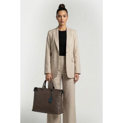 Coccinelle Large Work Tote Bag With Handle In Coffee Brown Taille: OS Sacs en bandoulière Outlet Femme Marron - Publicité Coccinelle Large Work Tote Bag With Handle In Coffee Brown Taille: OS Sacs en bandoulière Outlet Femme Marron - Publicité