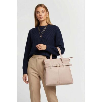 Coccinelle Large Leather Tote Bag In Pink Taille: OS Cabas Outlet Femme Rose - Publicité Coccinelle Large Leather Tote Bag In Pink Taille: OS Cabas Outlet Femme Rose - Publicité