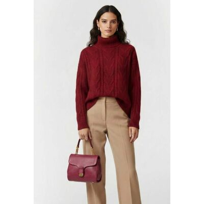 Coccinelle Medium Sized Handbag With Flap Pocket In Burgundy Red Taille: OS Sacs en bandoulière Outlet Femme Marron - Publicité Coccinelle Medium Sized Handbag With Flap Pocket In Burgundy Red Taille: OS Sacs en bandoulière Outlet Femme Marron - Publicité