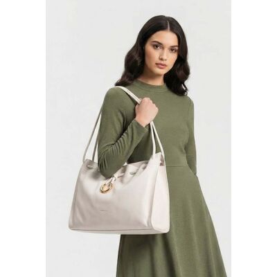Coccinelle Leather Large Shoulder Bag In Cream Taille: OS Shorts Outlet Femme Blanche - Publicité Coccinelle Leather Large Shoulder Bag In Cream Taille: OS Shorts Outlet Femme Blanche - Publicité