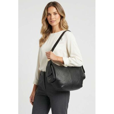 Coccinelle Large Leather Shoulder Bag In Black Taille: OS Shorts Outlet Femme Le Noir - Publicité Coccinelle Large Leather Shoulder Bag In Black Taille: OS Shorts Outlet Femme Le Noir - Publicité