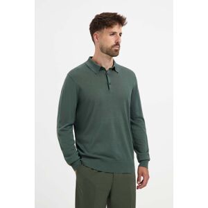 Merso Merino Polo Long Sleeve 100% Merino Fernstone Green Taille: S Polos Outlet Homme Vert - Publicité Merso Merino Polo Long Sleeve 100% Merino Fernstone Green Taille: S Polos Outlet Homme Vert - Publicité