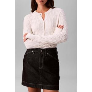 Calvin Klein Wool Cable Crewneck White Greige Taille: M Cardigans Outlet Femme Blanche - Publicité Calvin Klein Wool Cable Crewneck White Greige Taille: M Cardigans Outlet Femme Blanche - Publicité