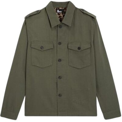 The Kooples Blouson Tissu Chevron Avec Doublure Leopard Olive Night Taille: S Casual chemises Outlet Homme Le Noir - Publicité The Kooples Blouson Tissu Chevron Avec Doublure Leopard Olive Night Taille: S Casual chemises Outlet Homme Le Noir - Publicité