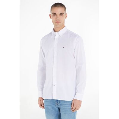 Tommy Hilfiger Core Flex Poplin Slim Fit Casual Shirt White Taille: S Casual chemises Outlet Homme Blanche - Publicité Tommy Hilfiger Core Flex Poplin Slim Fit Casual Shirt White Taille: S Casual chemises Outlet Homme Blanche - Publicité