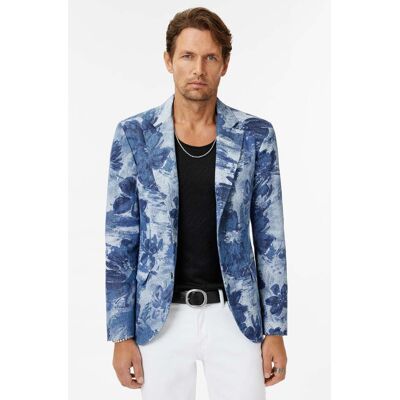 John Varvatos Rind Jacket - Slim Fit Notch Lapel Jacke Lake Blue Taille: 48 Blazers Outlet Homme Bleu - Publicité John Varvatos Rind Jacket - Slim Fit Notch Lapel Jacke Lake Blue Taille: 48 Blazers Outlet Homme Bleu - Publicité