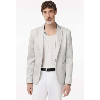 John Varvatos Peak Lapel One Button Jacket With Piping Light Grey Taille: 56 Blazers Outlet Homme Gris - Publicité John Varvatos Peak Lapel One Button Jacket With Piping Light Grey Taille: 56 Blazers Outlet Homme Gris - Publicité