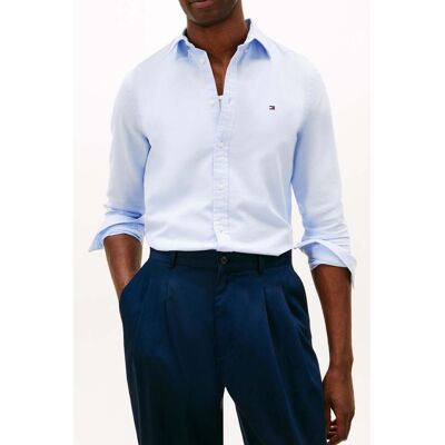 Tommy Hilfiger Flex Dobby Slim Fit Shirt Sweet Blue Taille: XL Chemises d'affaires Outlet Homme Bleu - Publicité Tommy Hilfiger Flex Dobby Slim Fit Shirt Sweet Blue Taille: XL Chemises d'affaires Outlet Homme Bleu - Publicité