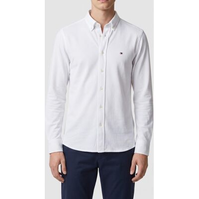 Tommy Hilfiger Knit Pique Shirt White Taille: S Chemises d'affaires Outlet Homme Blanche - Publicité Tommy Hilfiger Knit Pique Shirt White Taille: S Chemises d'affaires Outlet Homme Blanche - Publicité