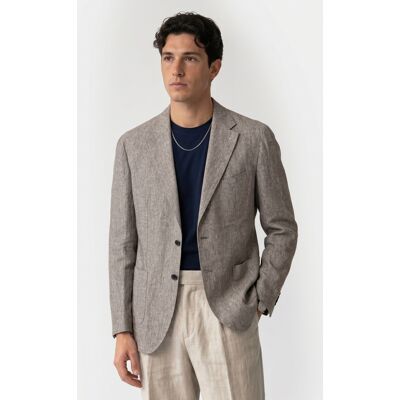 Brooks Brothers Jacket Regular Lining Linen Light Brown Taille: 50 Blazers Outlet Homme Blanche - Publicité Brooks Brothers Jacket Regular Lining Linen Light Brown Taille: 50 Blazers Outlet Homme Blanche - Publicité