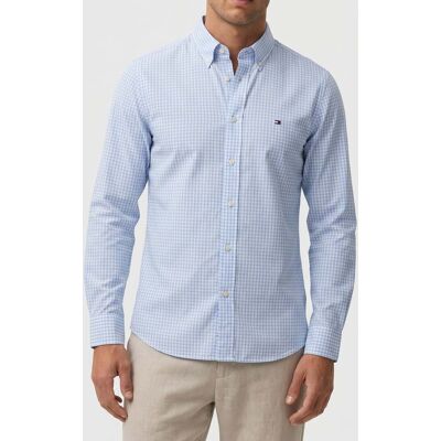 Tommy Hilfiger Flex Poplin Shirt Sweet Blue/check Taille: S Chemises d'affaires Outlet Homme Bleu - Publicité Tommy Hilfiger Flex Poplin Shirt Sweet Blue/check Taille: S Chemises d'affaires Outlet Homme Bleu - Publicité