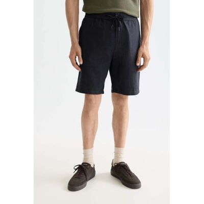 Scotch & Soda Fave - Cotton-linen Twill Bermuda Short Black Taille: W29 Shorts de Sport Outlet Homme Le Noir - Publicité Scotch & Soda Fave - Cotton-linen Twill Bermuda Short Black Taille: W29 Shorts de Sport Outlet Homme Le Noir - Publicité