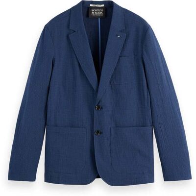 Scotch & Soda Regular-fit Unconstructed Cotton-blend Seersucker Blazer Sky Taille: XL Blazers Outlet Homme - Publicité Scotch & Soda Regular-fit Unconstructed Cotton-blend Seersucker Blazer Sky Taille: XL Blazers Outlet Homme - Publicité