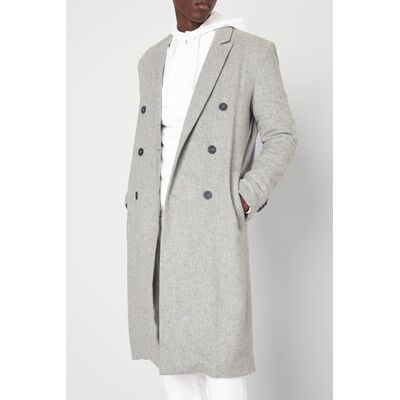 American Vintage Straight Long-sleeve Double-breasted Coat Gris Chine Taille: S Manteaux à double boutonnage Outlet Homme - Publicité American Vintage Straight Long-sleeve Double-breasted Coat Gris Chine Taille: S Manteaux à double boutonnage Outlet Homme - Publicité
