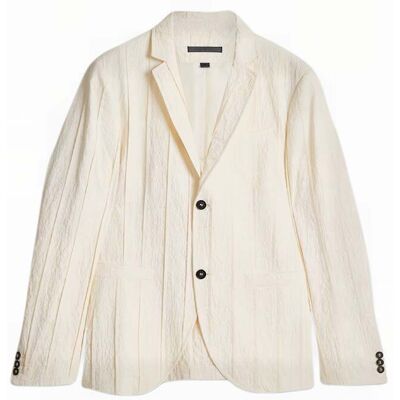 John Varvatos Slim Fit Jacket With Pintuck Details China White Taille: 58 Blazers Outlet Homme Blanche - Publicité John Varvatos Slim Fit Jacket With Pintuck Details China White Taille: 58 Blazers Outlet Homme Blanche - Publicité