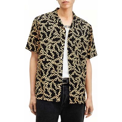 AllSaints Link Ss Shirt Jet Black Taille: L Casual chemises Outlet Homme Le Noir - Publicité AllSaints Link Ss Shirt Jet Black Taille: L Casual chemises Outlet Homme Le Noir - Publicité