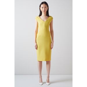 LK Bennett Eden Midi Dress Yellow Taille: 46 Robes Outlet Femme Jaune - Publicité LK Bennett Eden Midi Dress Yellow Taille: 46 Robes Outlet Femme Jaune - Publicité
