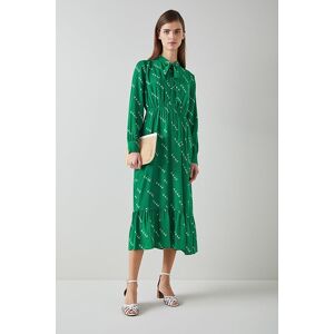 LK Bennett Bridget Monkey Midi Dress Green/cream Taille: 8 Robes Outlet Femme Vert - Publicité LK Bennett Bridget Monkey Midi Dress Green/cream Taille: 8 Robes Outlet Femme Vert - Publicité