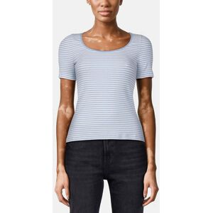 Rich & Royal Organic Rib Shirt Striped Cotton Blue Taille: L Chemises Outlet Femme Bleu - Publicité Rich & Royal Organic Rib Shirt Striped Cotton Blue Taille: L Chemises Outlet Femme Bleu - Publicité
