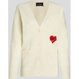 Karl Lagerfeld Cannoli Cream Hearts Cardigan Taille: L Cardigans Outlet Femme Blanche - Publicité Karl Lagerfeld Cannoli Cream Hearts Cardigan Taille: L Cardigans Outlet Femme Blanche - Publicité